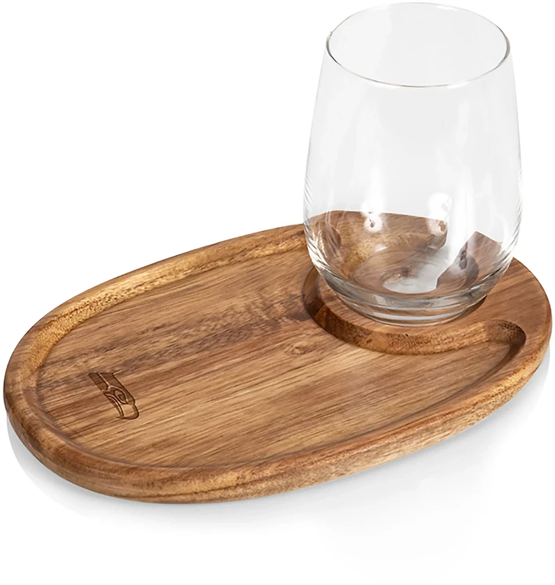 Picnic Time Seattle Seahawks Wine Appetizer Plates 4-Pack