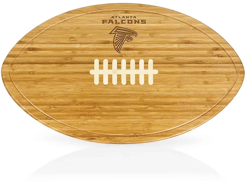 Picnic Time Atlanta Falcons Kickoff XL Football Cutting Board and Serving Tray