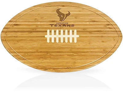 Picnic Time Houston Texans Kickoff XL Football Cutting Board and Serving Tray