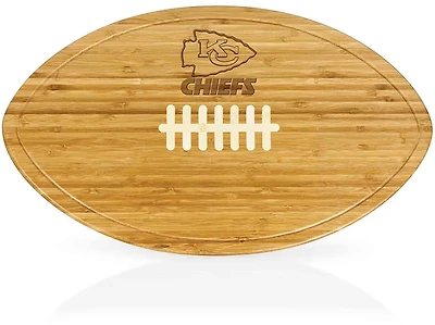 Picnic Time Kansas City Chiefs Kickoff XL Football Cutting Board and Serving Tray