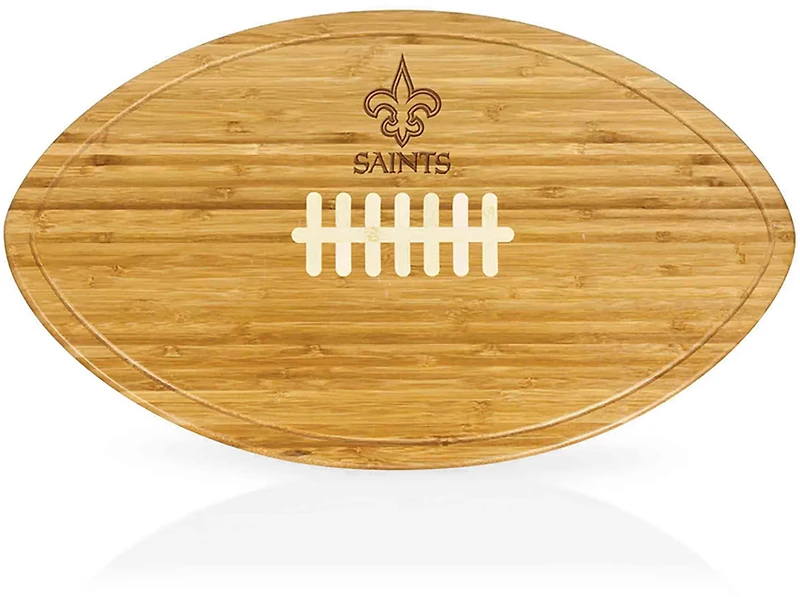 Picnic Time New Orleans Saints Kickoff XL Football Cutting Board and Serving Tray