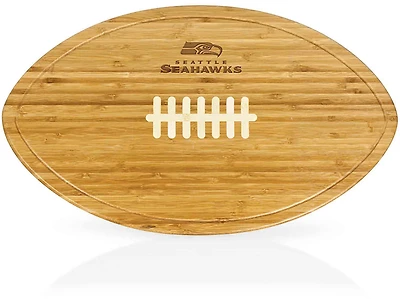 Picnic Time Seattle Seahawks Kickoff XL Football Cutting Board and Serving Tray