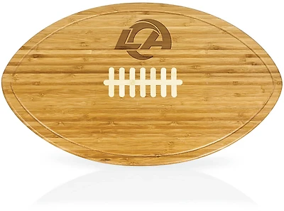 Picnic Time Los Angeles Rams Kickoff XL Football Cutting Board and Serving Tray