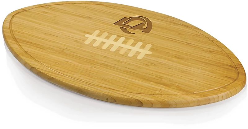 Picnic Time Los Angeles Rams Kickoff XL Football Cutting Board and Serving Tray