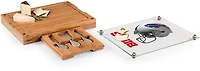 Picnic Time Buffalo Bills Concerto Glass Top Cheese Cutting Board and Tools Set