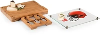Picnic Time Cleveland Browns Concerto Glass Top Cheese Cutting Board and Tools Set