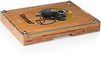 Picnic Time Jacksonville Jaguars Concerto Glass Top Cheese Cutting Board and Tools Set