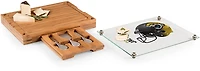 Picnic Time Jacksonville Jaguars Concerto Glass Top Cheese Cutting Board and Tools Set