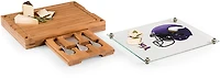 Picnic Time Minnesota Vikings Concerto Glass Top Cheese Cutting Board and Tools Set