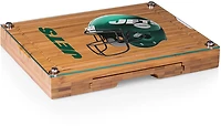 Picnic Time New York Jets Concerto Glass Top Cheese Cutting Board and Tools Set