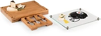 Picnic Time Pittsburgh Steelers Concerto Glass Top Cheese Cutting Board and Tools Set