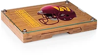 Picnic Time Washington Commanders Concerto Glass Top Cheese Cutting Board and Tools Set