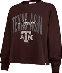 47 Women's Texas A&M Muse Sydney Long Sleeve Crew Sweatshirt