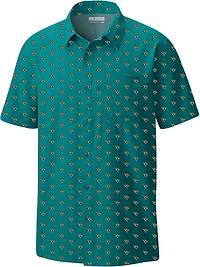 Columbia Sportswear Jacksonville Jaguars Super Slack Tide Micro Print Camp Shirt