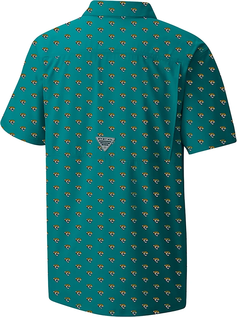 Columbia Sportswear Jacksonville Jaguars Super Slack Tide Micro Print Camp Shirt