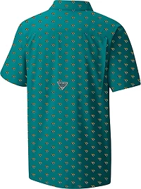 Columbia Sportswear Jacksonville Jaguars Super Slack Tide Micro Print Camp Shirt