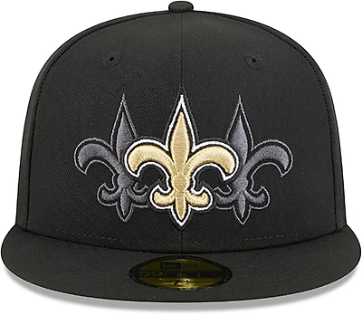 New Era Men’s New Orleans Saints Tri Hit OTC 59FIFTY Cap
