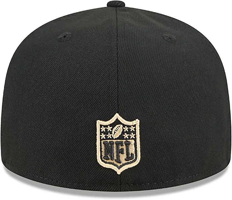 New Era Men’s New Orleans Saints Tri Hit OTC 59FIFTY Cap