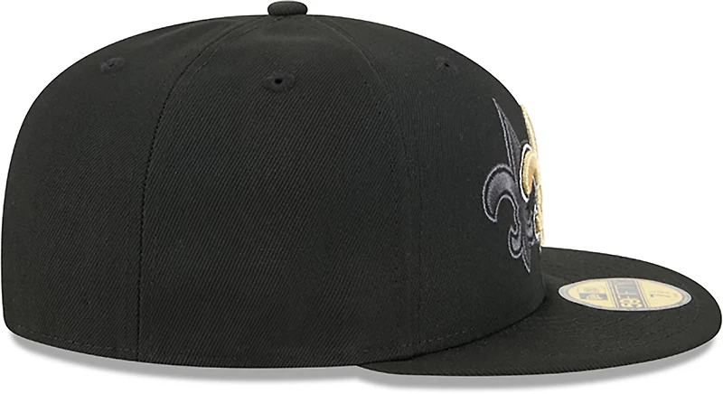 New Era Men’s New Orleans Saints Tri Hit OTC 59FIFTY Cap