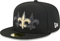 New Era Men’s New Orleans Saints Tri Hit OTC 59FIFTY Cap