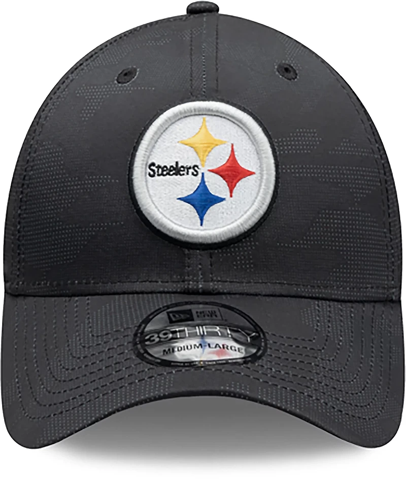 New Era Men's Steelers Tonal Camo OTC 39THIRTY Cap