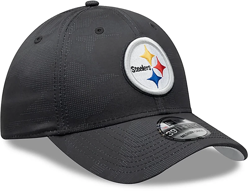 New Era Men's Steelers Tonal Camo OTC 39THIRTY Cap