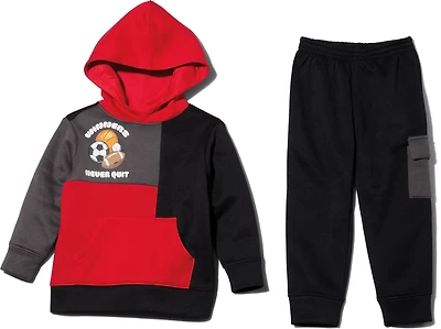 BCG Boys' 4-7 Color Block Hoodie Set