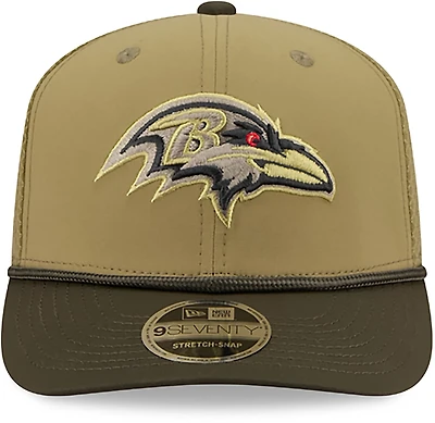 New Era Men's Ravens 25 Salute to Service 9SEVENTY Cap
