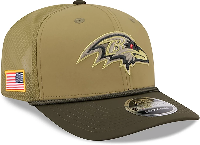 New Era Men's Ravens 25 Salute to Service 9SEVENTY Cap