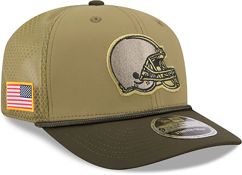 New Era Men's Browns 25 Salute to Service 9SEVENTY Cap