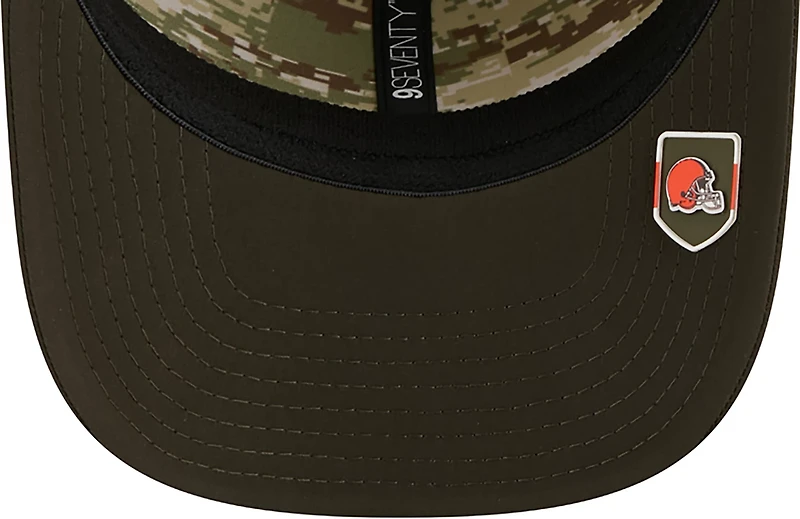 New Era Men's Browns 25 Salute to Service 9SEVENTY Cap