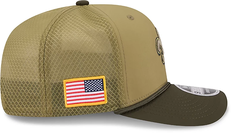 New Era Men's Saints 25 Salute to Service 9SEVENTY Cap