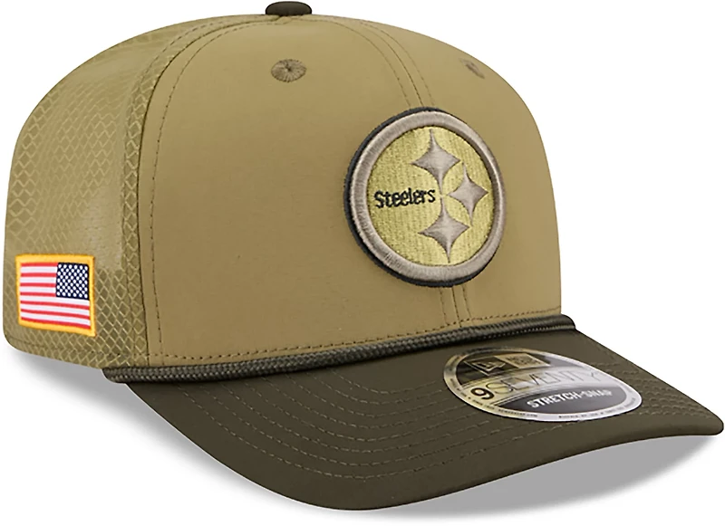 New Era Men's Steelers 25 Salute to Service 9SEVENTY Cap