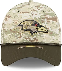 New Era Men's Ravens 25 Salute to Service Camo 39THIRTY Cap