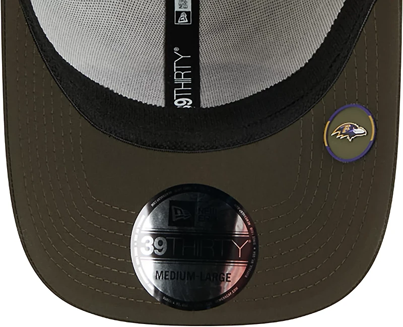 New Era Men's Ravens 25 Salute to Service Camo 39THIRTY Cap