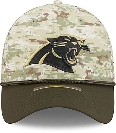 New Era Men's Panthers 25 Salute to Service Camo 39THIRTY Cap