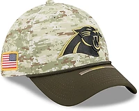 New Era Men's Panthers 25 Salute to Service Camo 39THIRTY Cap