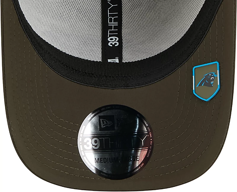 New Era Men's Panthers 25 Salute to Service Camo 39THIRTY Cap
