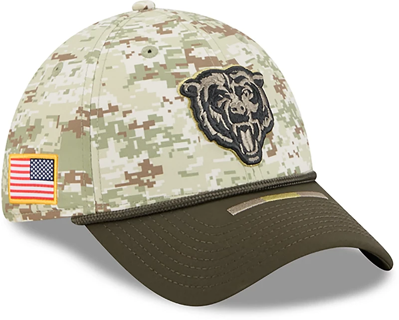 New Era Men's Bears 25 Salute to Service Camo 39THIRTY Cap