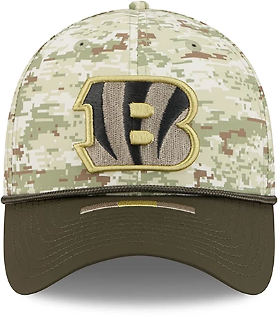 New Era Men's Bengals 25 Salute to Service Camo 39THIRTY Cap