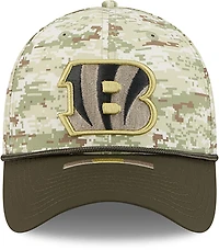 New Era Men's Bengals 25 Salute to Service Camo 39THIRTY Cap