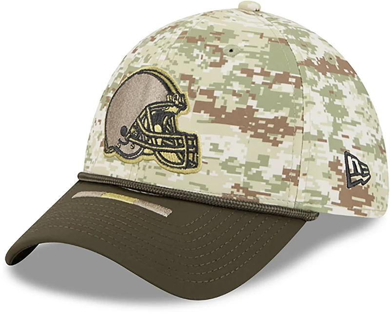 New Era Men's Browns 25 Salute to Service Camo 39THIRTY Cap