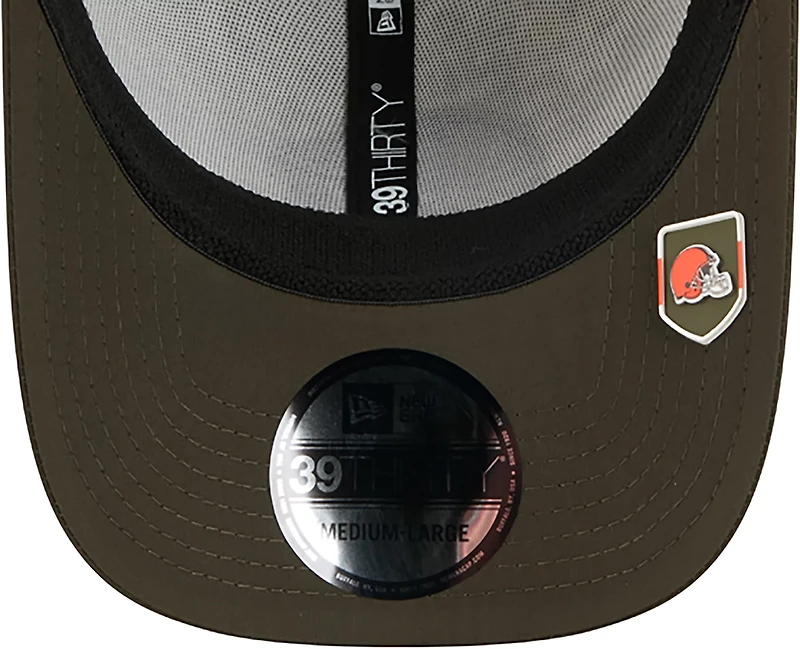 New Era Men's Browns 25 Salute to Service Camo 39THIRTY Cap