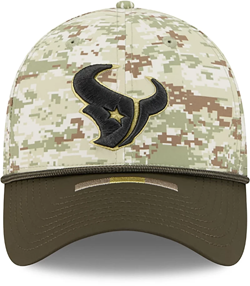 New Era Men's Texans 25 Salute to Service Camo 39THIRTY Cap