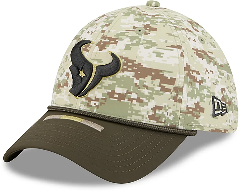 New Era Men's Texans 25 Salute to Service Camo 39THIRTY Cap