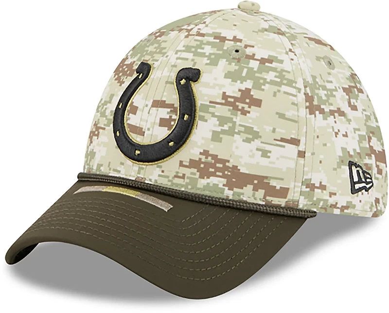 New Era Men's Colts 25 Salute to Service Camo 39THIRTY Cap