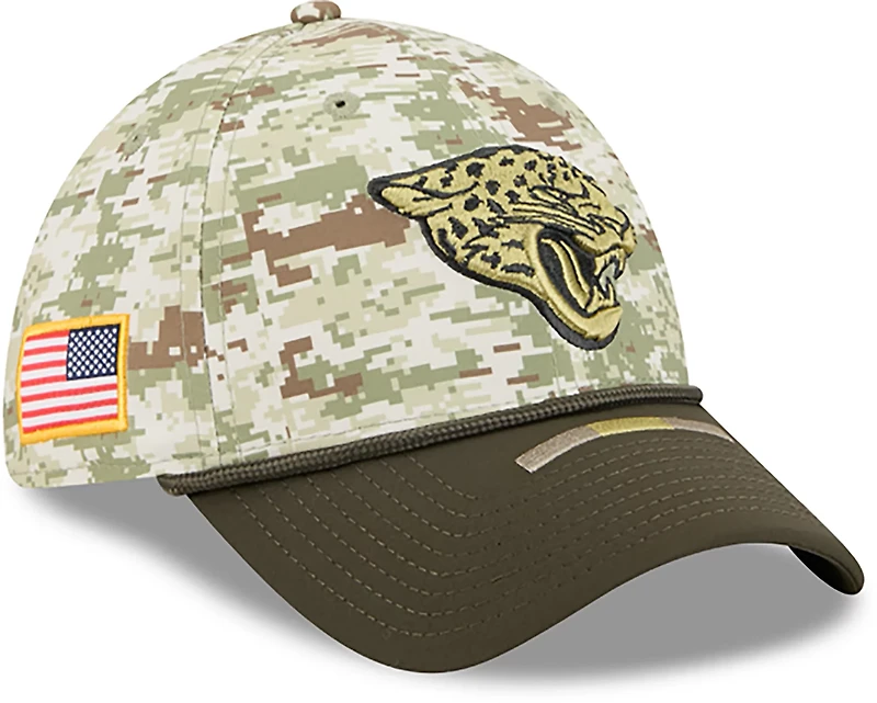 New Era Men's Jaguars 25 Salute to Service Camo 39THIRTY Cap