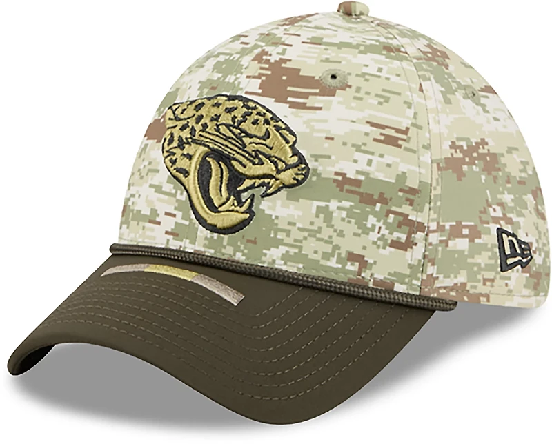 New Era Men's Jaguars 25 Salute to Service Camo 39THIRTY Cap