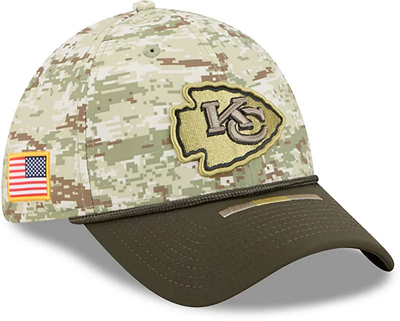 New Era Men's Chiefs 25 Salute to Service Camo 39THIRTY Cap