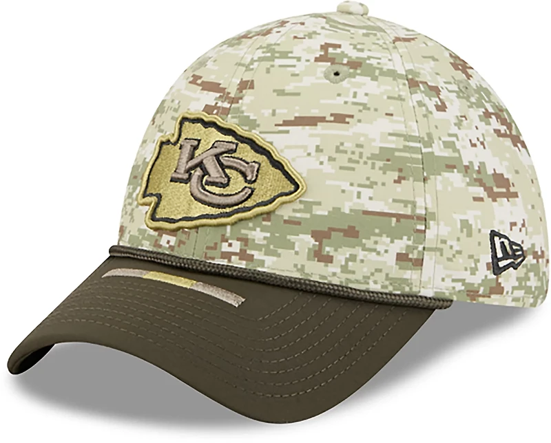 New Era Men's Chiefs 25 Salute to Service Camo 39THIRTY Cap